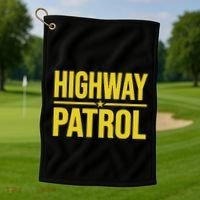 Highway Patrol Police Uniform Law Enforcement Golf Towel thumb 1