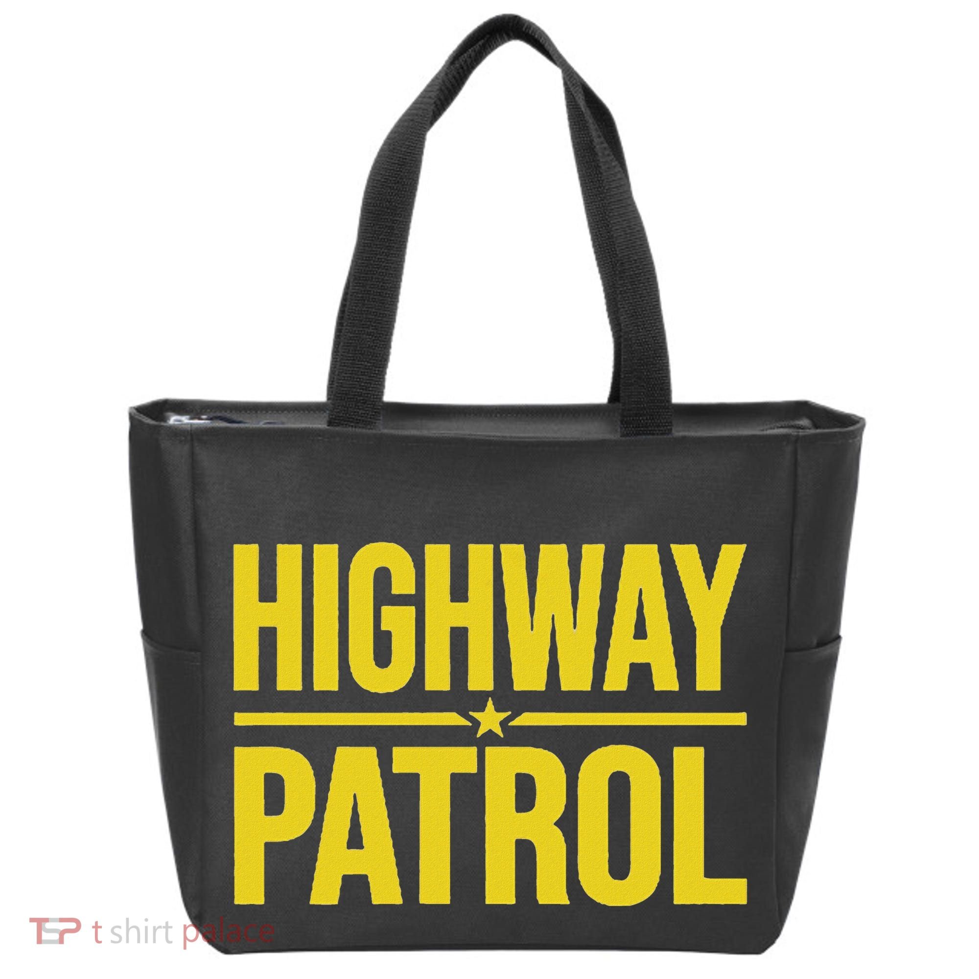 Highway Patrol Police Uniform Law Enforcement Tote Bag