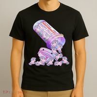 Happy Pills Pastel Goth Kawaii Yami Unicorn Otaku  T-Shirt thumb 3