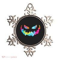 Halloween Pumpkin Pink Yellow Blue Tie Dye Face Ornament thumb 0