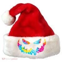 Halloween Pumpkin Pink Yellow Blue Tie Dye Face Santa Hat thumb 0