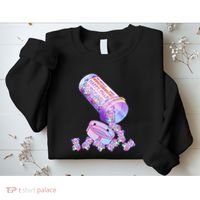 Happy Pills Pastel Goth Kawaii Yami Teddy Bear Otaku Women Sweatshirt thumb 2