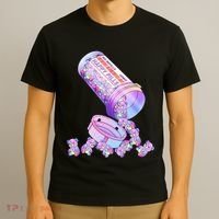 Happy Pills Pastel Goth Kawaii Yami Teddy Bear Otaku Women T-Shirt thumb 3