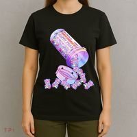 Happy Pills Pastel Goth Kawaii Yami Teddy Bear Otaku Women T-Shirt thumb 4