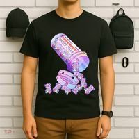 Happy Pills Pastel Goth Kawaii Yami Teddy Bear Otaku Women T-Shirt thumb 6