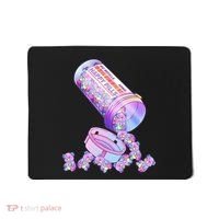 Happy Pills Pastel Goth Kawaii Yami Teddy Bear Otaku Women Mousepad thumb 0