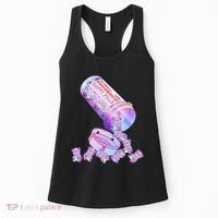 Happy Pills Pastel Goth Kawaii Yami Teddy Bear Otaku Women Women's Tank Top thumb 0