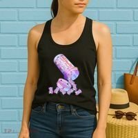 Happy Pills Pastel Goth Kawaii Yami Teddy Bear Otaku Women Women's Tank Top thumb 2