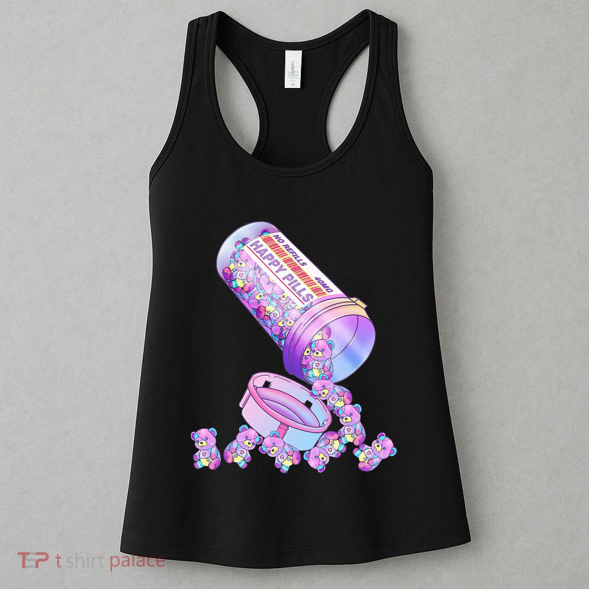 Happy Pills Pastel Goth Kawaii Yami Teddy Bear Otaku Women Women's Tank Top