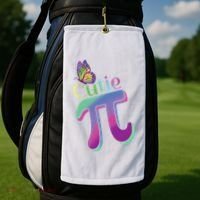 Heartbeat Pulse Pi Math Day Mathematics Happy Pi Day Cool Gift Golf Towel thumb 2