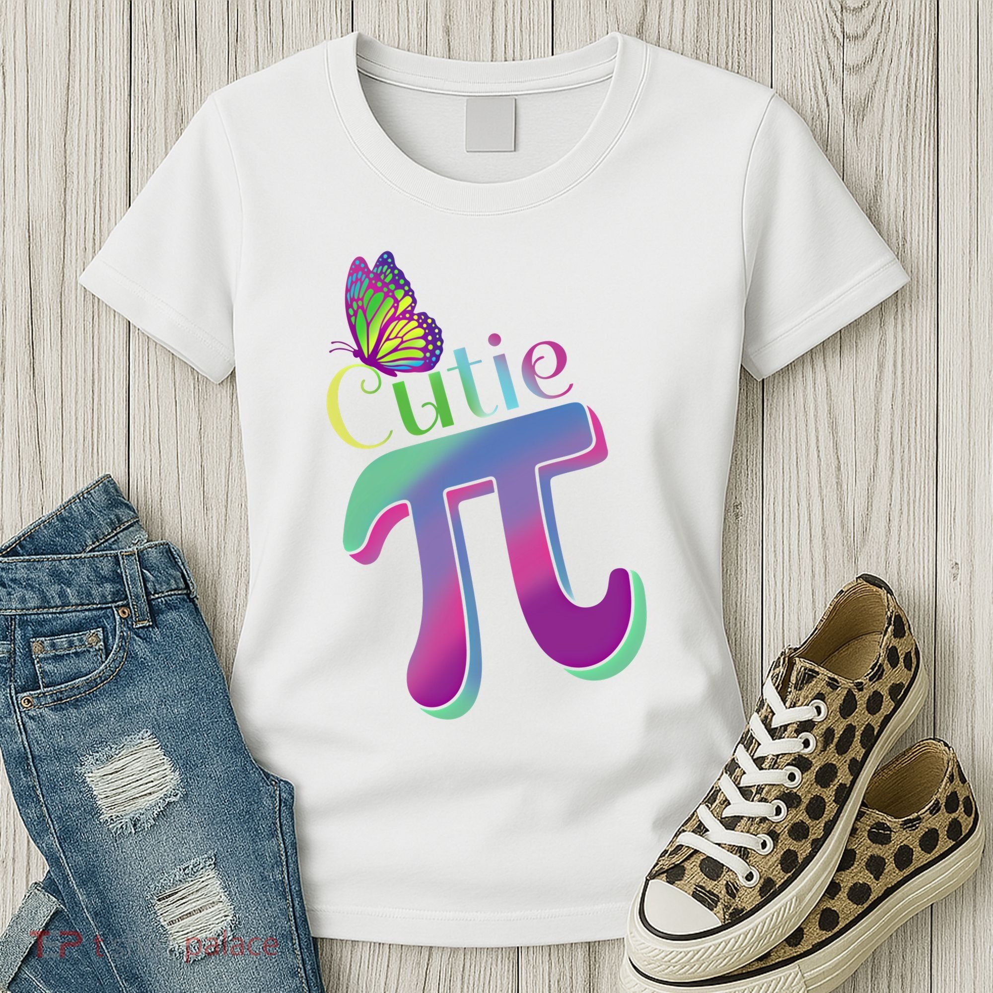 Heartbeat Pulse Pi Math Day Mathematics Happy Pi Day Cool Gift Women's T-Shirt