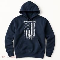 Horseshoes Pitching Patriotic Distressed American Flag Gift Hoodie thumb 0