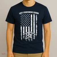 Horseshoes Pitching Patriotic Distressed American Flag Gift T-Shirt thumb 3