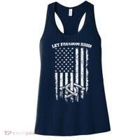 Horseshoes Pitching Patriotic Distressed American Flag Gift Women's Tank Top thumb 0