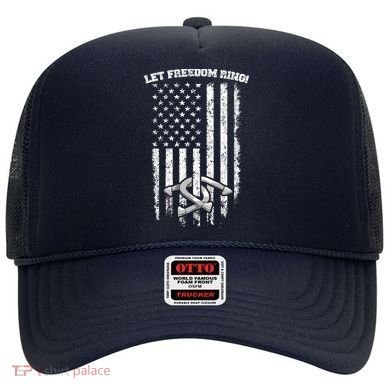Horseshoes Pitching Patriotic Distressed American Flag Gift Hat