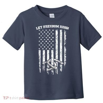 Horseshoes Pitching Patriotic Distressed American Flag Gift Toddler T-Shirt