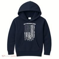 Horseshoes Pitching Patriotic Distressed American Flag Gift Kids Hoodie thumb 0