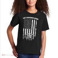 Horseshoes Pitching Patriotic Distressed American Flag Gift Kids T-Shirt thumb 2
