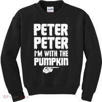 Halloween Peter Peter IM With The Pumpkin Kids Sweatshirt thumb 0