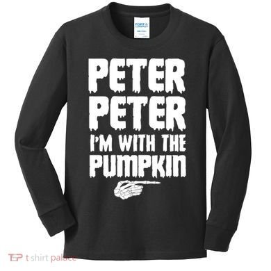 Halloween Peter Peter IM With The Pumpkin Kids Long Sleeve Shirt