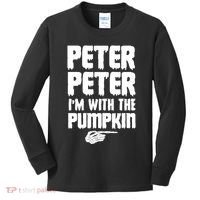 Halloween Peter Peter IM With The Pumpkin Kids Long Sleeve Shirt thumb 0