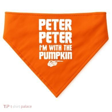 Halloween Peter Peter IM With The Pumpkin USA-Made Doggie Bandana