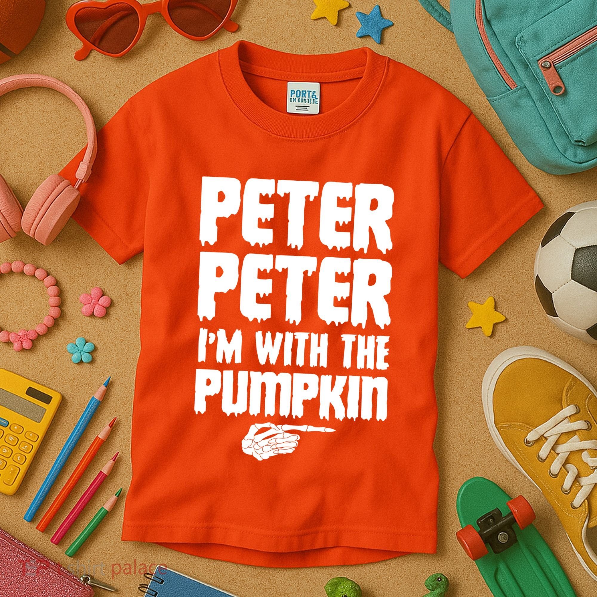 Halloween Peter Peter IM With The Pumpkin Kids T-Shirt