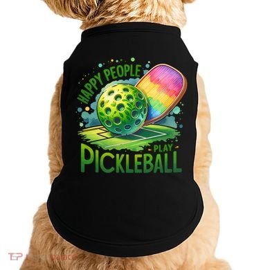 Happy People Play Pickleball Doggie Tank
