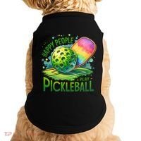 Happy People Play Pickleball Doggie Tank thumb 0