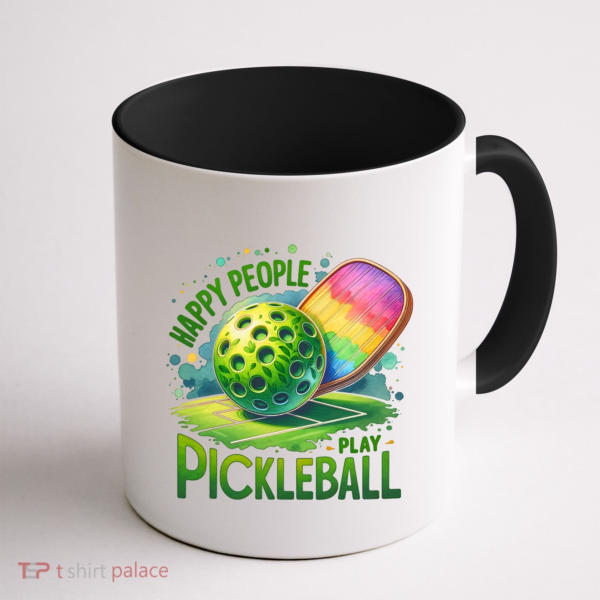 Happy People Play Pickleball Coffee Mug