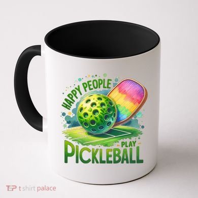 Happy People Play Pickleball Coffee Mug
