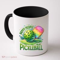 Happy People Play Pickleball Coffee Mug thumb 0