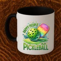 Happy People Play Pickleball Coffee Mug thumb 2
