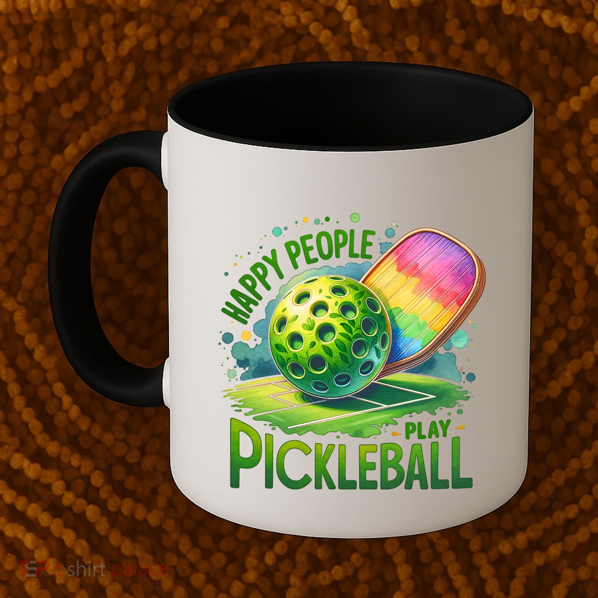 Happy People Play Pickleball Coffee Mug