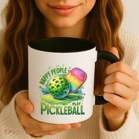 Happy People Play Pickleball Coffee Mug thumb 3