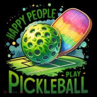 Happy People Play Pickleball Women's Hoodie thumb 2