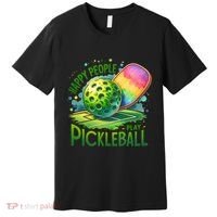 Happy People Play Pickleball Premium T-Shirt thumb 0