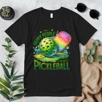 Happy People Play Pickleball Premium T-Shirt thumb 2