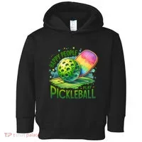 Happy People Play Pickleball Toddler Hoodie thumb 0