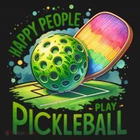 Happy People Play Pickleball Toddler Hoodie thumb 2