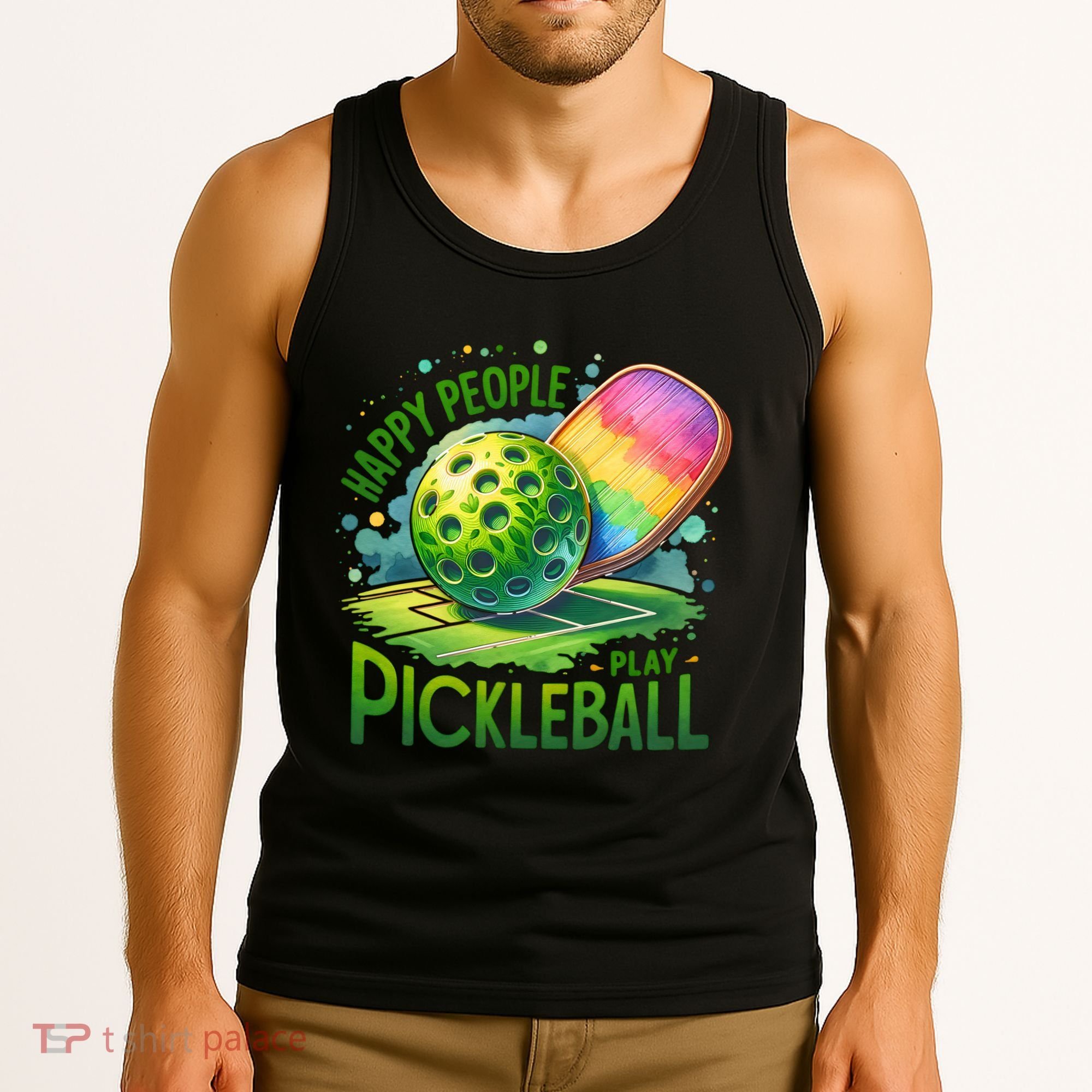 Happy People Play Pickleball Tank Top