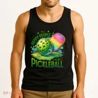 Happy People Play Pickleball Tank Top thumb 3