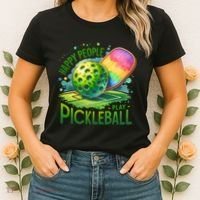 Happy People Play Pickleball Women's T-Shirt thumb 2