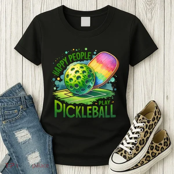Happy People Play Pickleball Women's T-Shirt