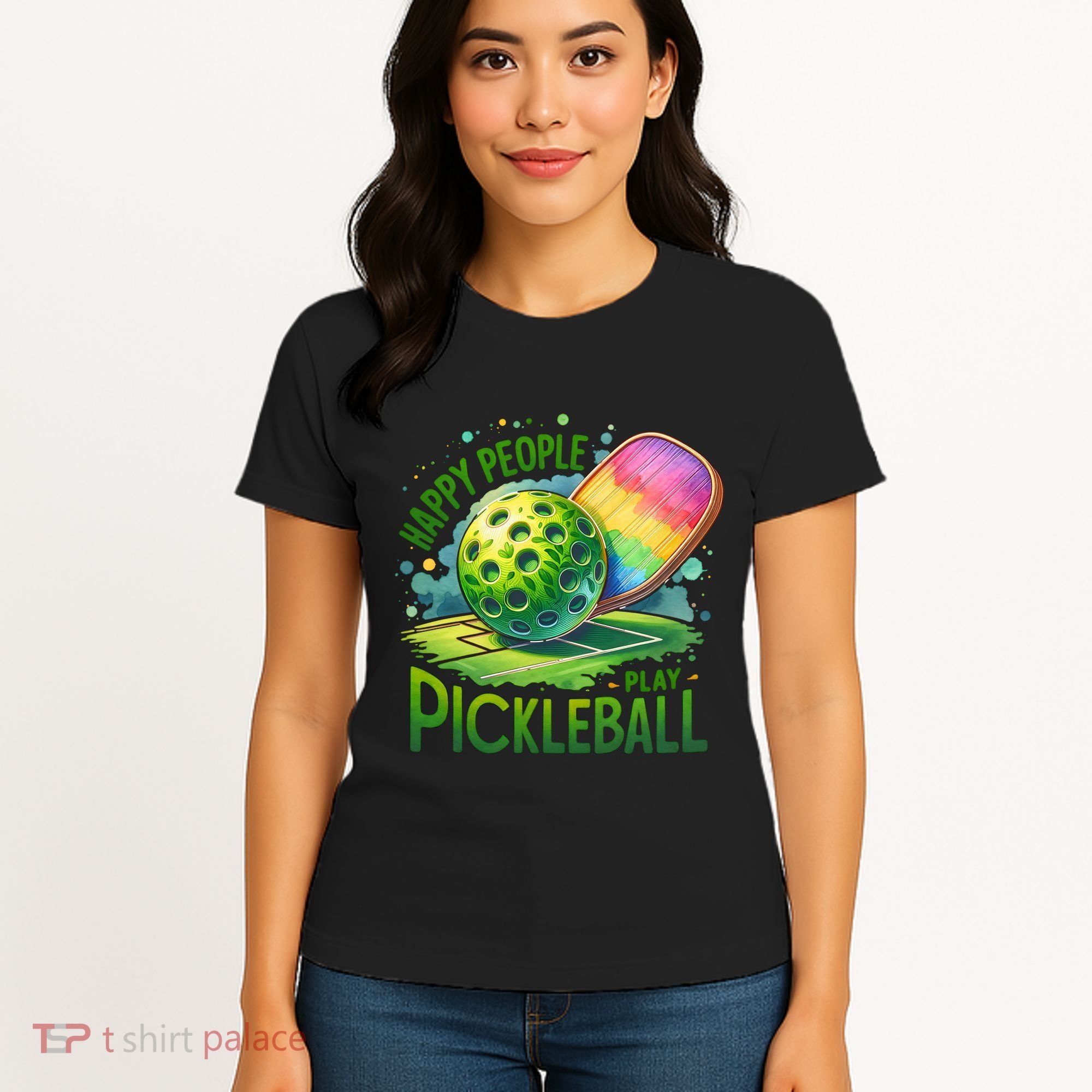 Happy People Play Pickleball Women's T-Shirt