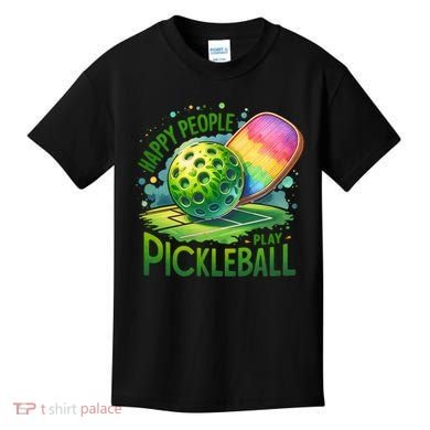 Happy People Play Pickleball Kids T-Shirt