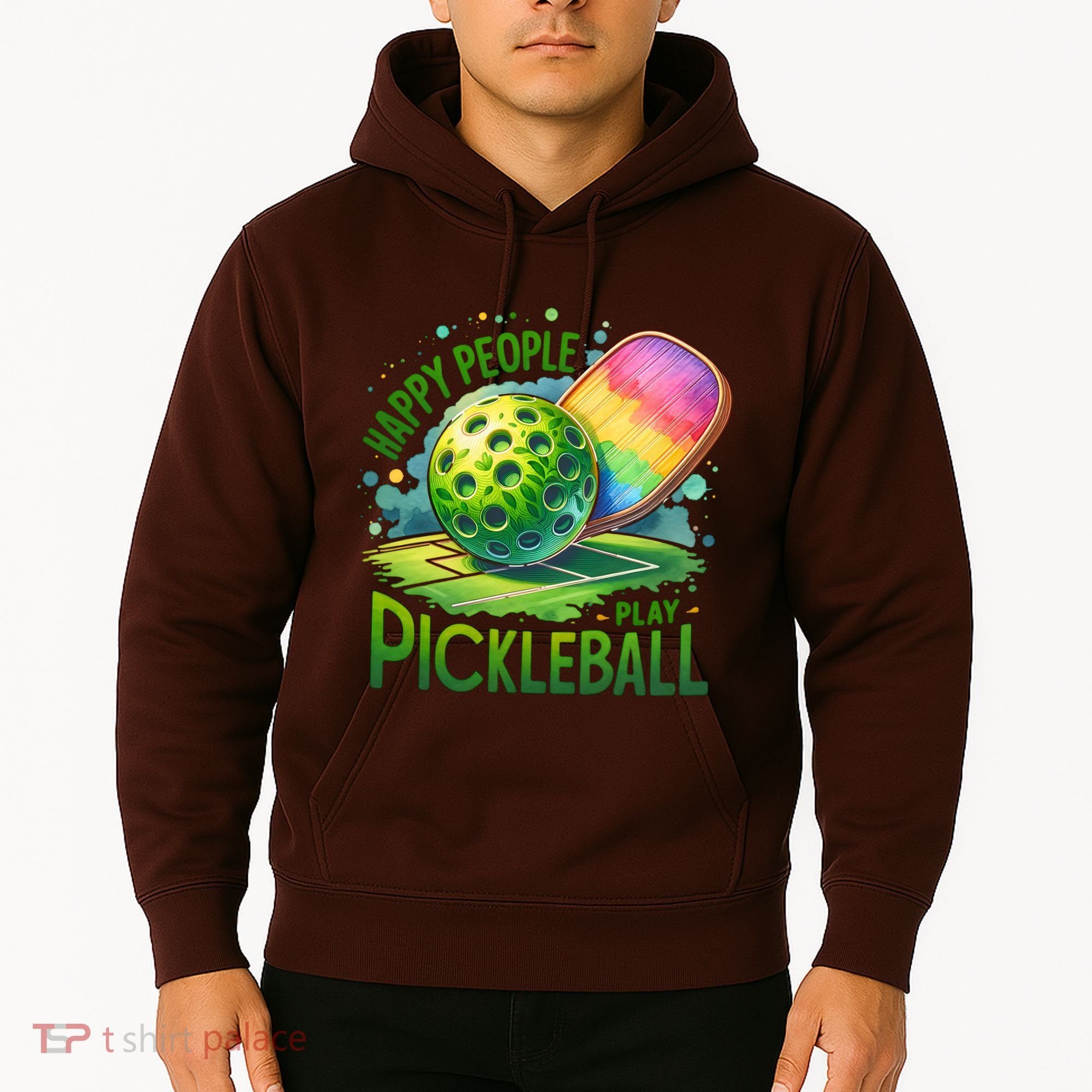 Happy People Play Pickleball Hoodie