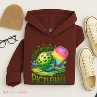 Happy People Play Pickleball Hoodie thumb 4