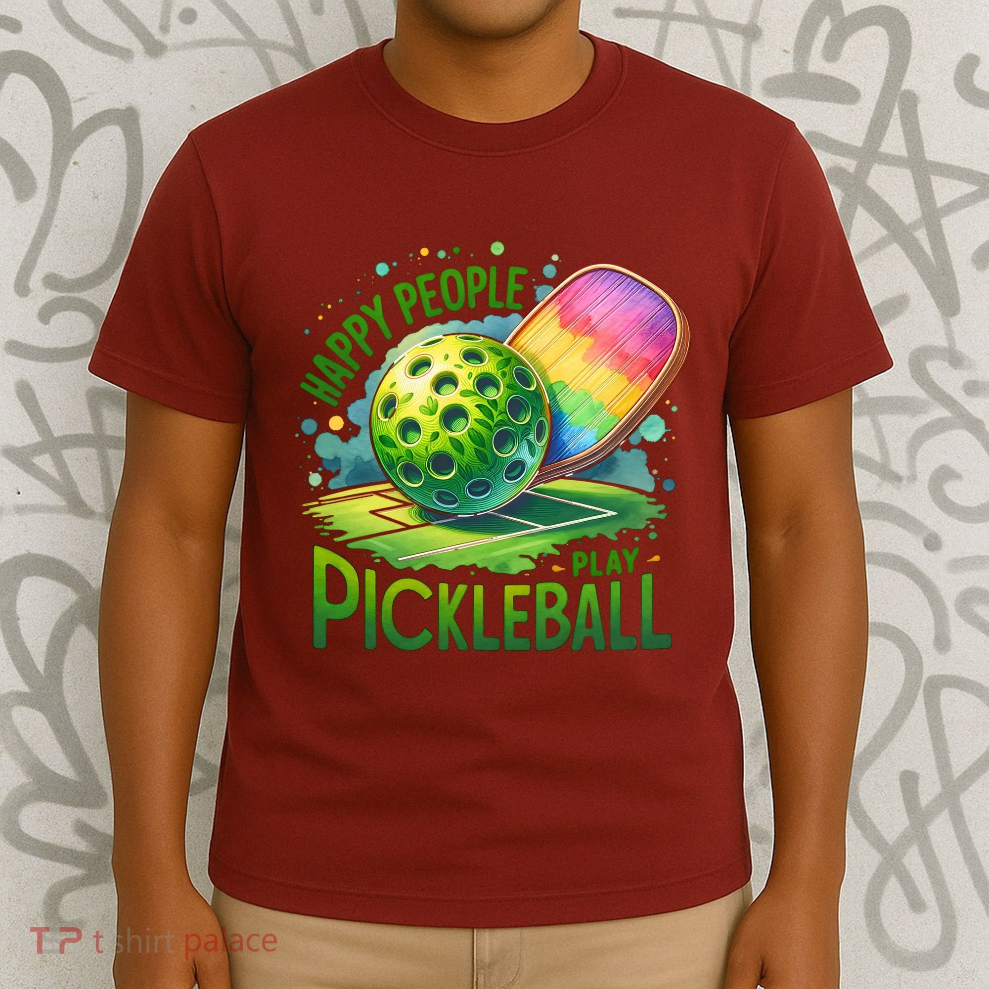 Happy People Play Pickleball T-Shirt