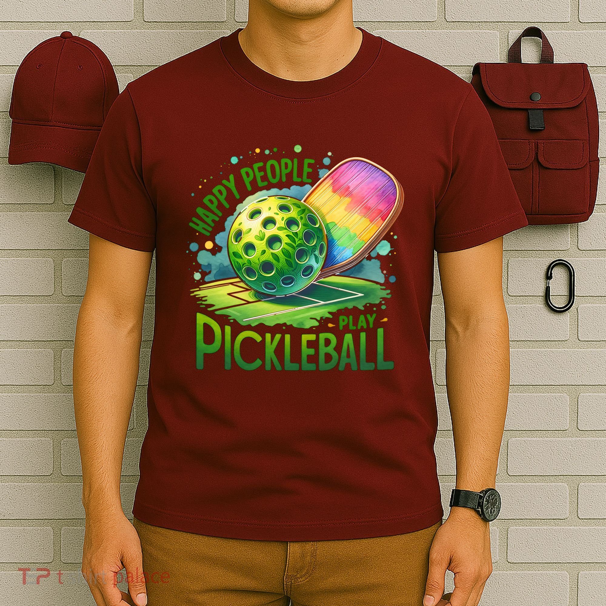 Happy People Play Pickleball T-Shirt